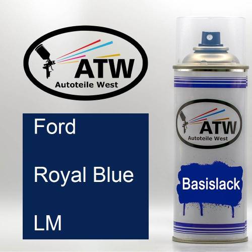 Ford, Royal Blue, LM: 400ml Sprühdose, von ATW Autoteile West.